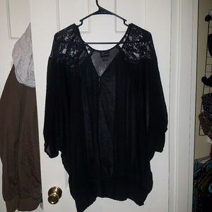 Sheer Black Blouse